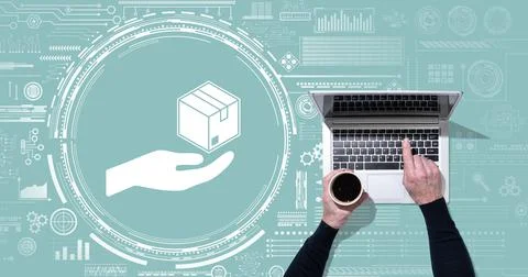 Concept of distribution Stock Photos