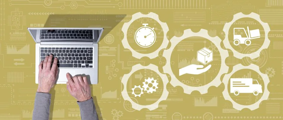 Concept of distribution Stock Photos