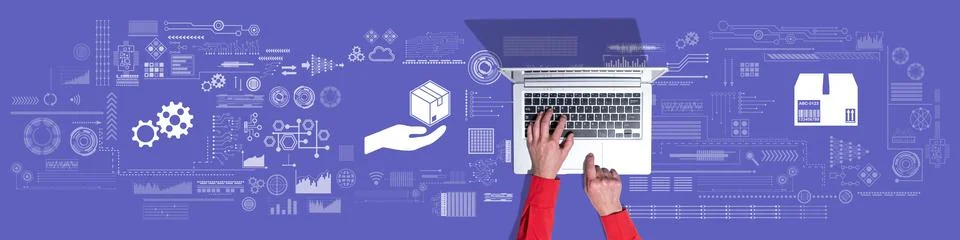 Concept of distribution Stock Photos