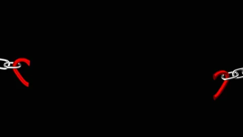 Concept - divorce. 3D rendering. Stock Footage 198361702