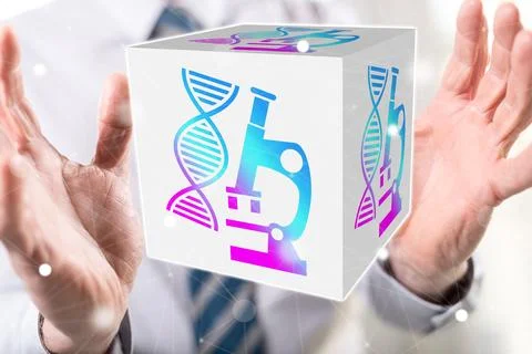 Concept of dna technology Stock Photos