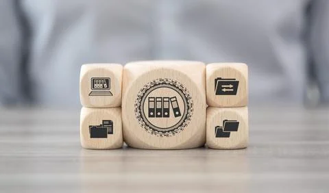 Concept of document management Foto stock