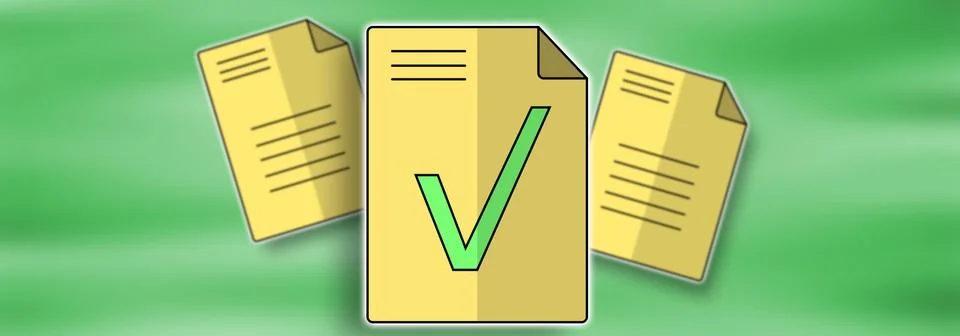 Concept of document validation Stock Illustration