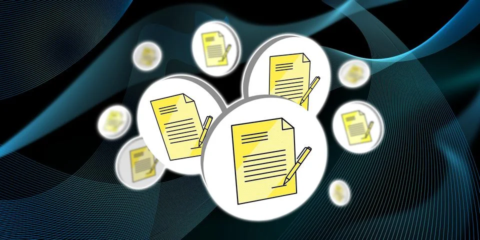 Concept of document validation Stock Illustration