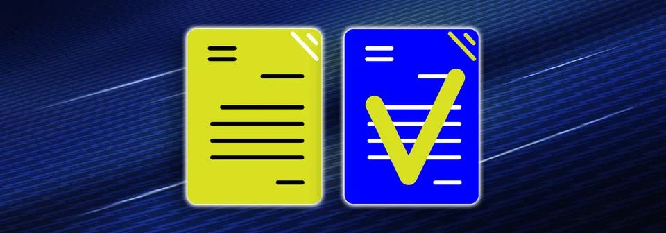 Concept of document validation Stock Illustration