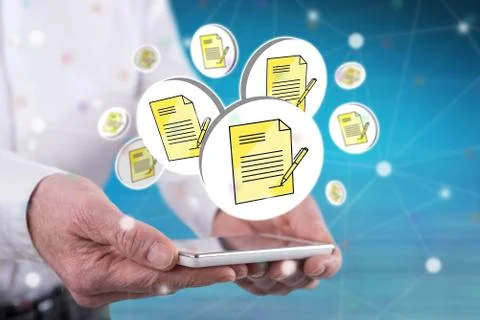 Concept of document validation Fotos de archivo