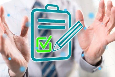 Concept of document validation Fotos de archivo