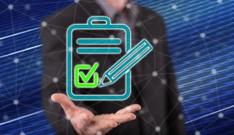 Concept of document validation Fotos de archivo