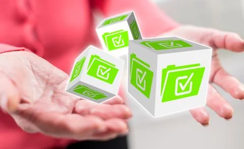 Concept of document validation Fotos de archivo