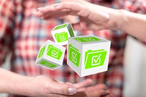 Concept of document validation Fotos de archivo