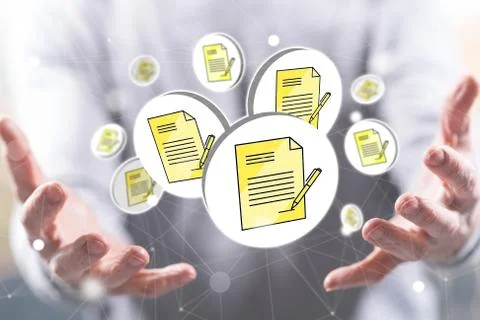 Concept of document validation Fotos de archivo