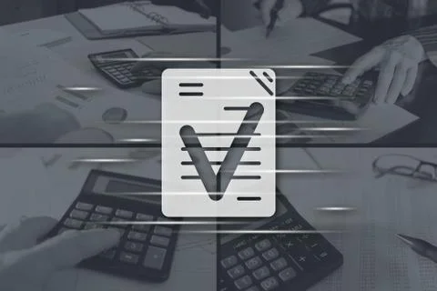 Concept of document validation Fotos de archivo