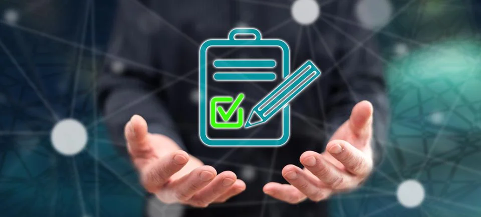 Concept of document validation Fotos de archivo