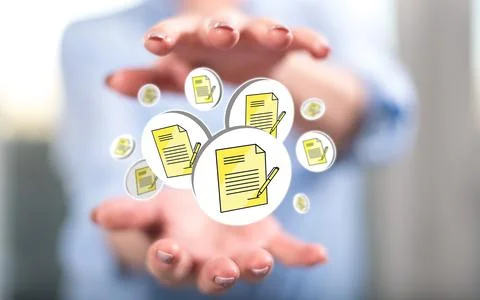 Concept of document validation Stock Photos