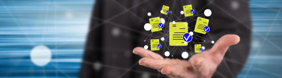 Concept of document validation Stock-Fotos