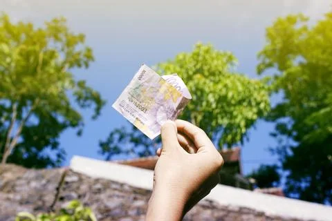 The concept of donation by giving Stock Photos