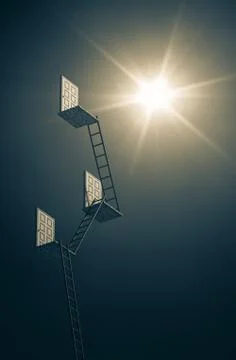 The concept of the door. Stock Illustration