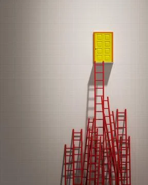 The concept of the door. Stock Illustration