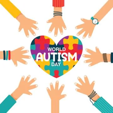 Concept Drawing of Autism Awareness Stock Illustration