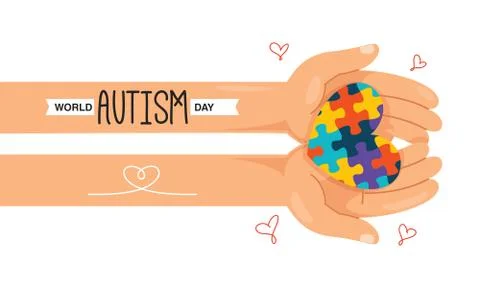 Concept Drawing of Autism Awareness Stock Illustration