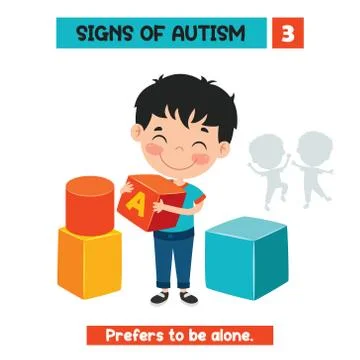 Concept Drawing of Autism Awareness Stock Illustration
