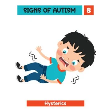 Concept Drawing of Autism Awareness 스톡 일러스트