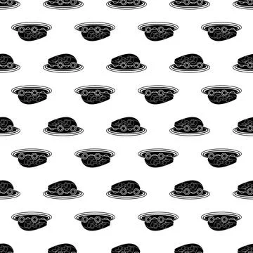 Concept driverless car pattern seamless vector Stock Illustration