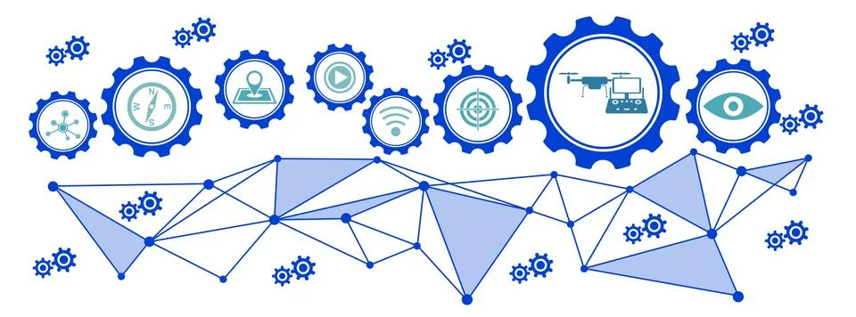 Concept of drone Stock Illustration