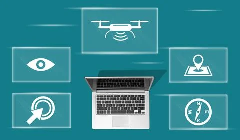 Concept of drone 库存照片