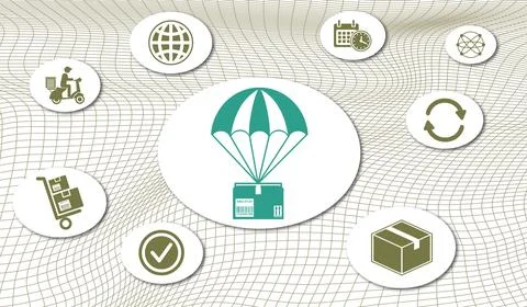 Concept of dropshipping Stock Illustration