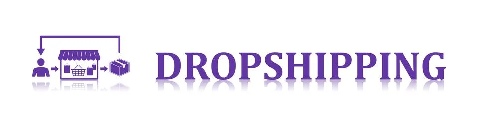 Concept of dropshipping Stock Illustration