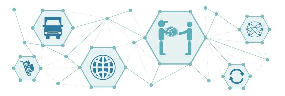 Concept of dropshipping Stock Illustration