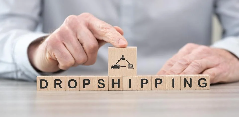 Concept of dropshipping 库存照片