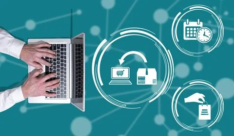 Concept of dropshipping Foto stock