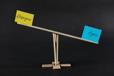 Concept of duality using sticky notes with the antonym words Stock Photos