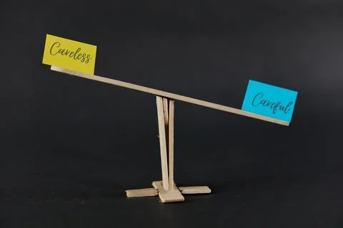 Concept of duality using sticky notes with the antonym words Stock Photos