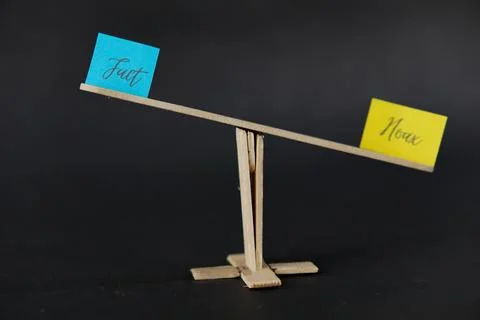 Concept of duality using sticky notes with the antonym words Stock Photos