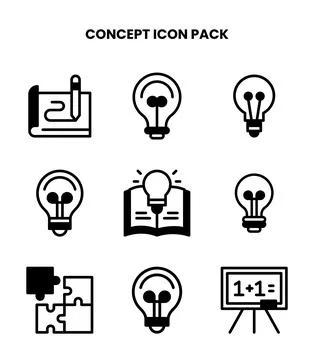 Concept DuoTone Graphics Icons Pack イラスト素材