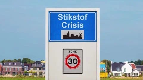 Concept of Dutch housing construction problems Stock Footage 333768050