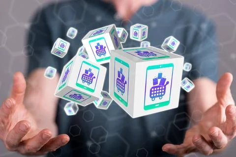 Concept of e-commerce Fotos Stock
