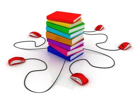 Concept of e-education Illustrazione stock