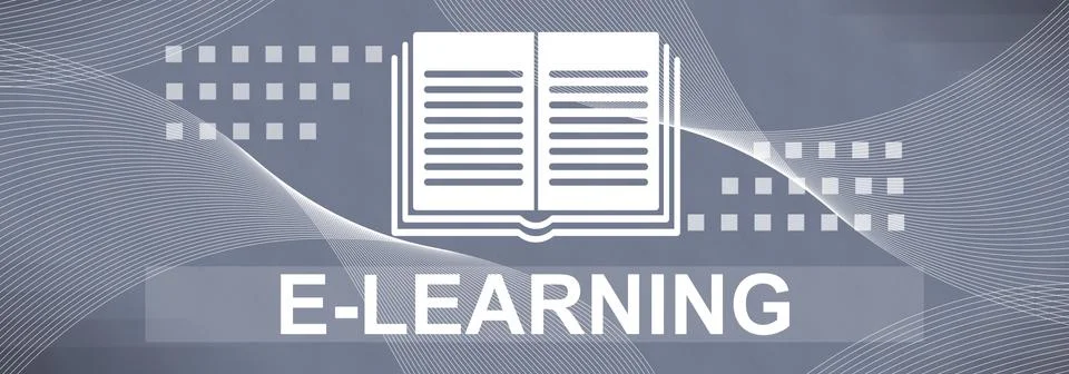 Concept of e-learning Illustrazione stock