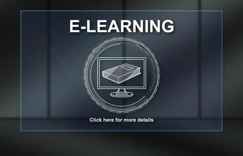 Concept of e-learning 스톡 일러스트
