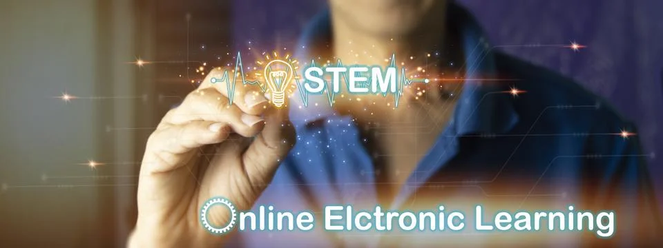 Concept of e-Learning Stock Photos