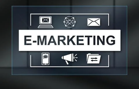 Concept of e-marketing Stock-Illustration