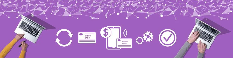 Concept of e-payment Foto stock