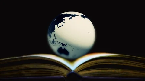 The concept of Earth in the tutorial. Exploring the Earth Video stock 73897816