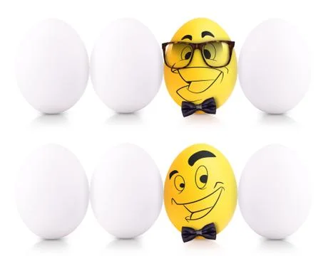 Concept of Easter white and gold eggs in box Stock Illustration