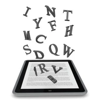 Concept of ebook Stock Illustration