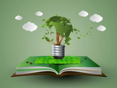 Concept of eco. Illustrazione stock